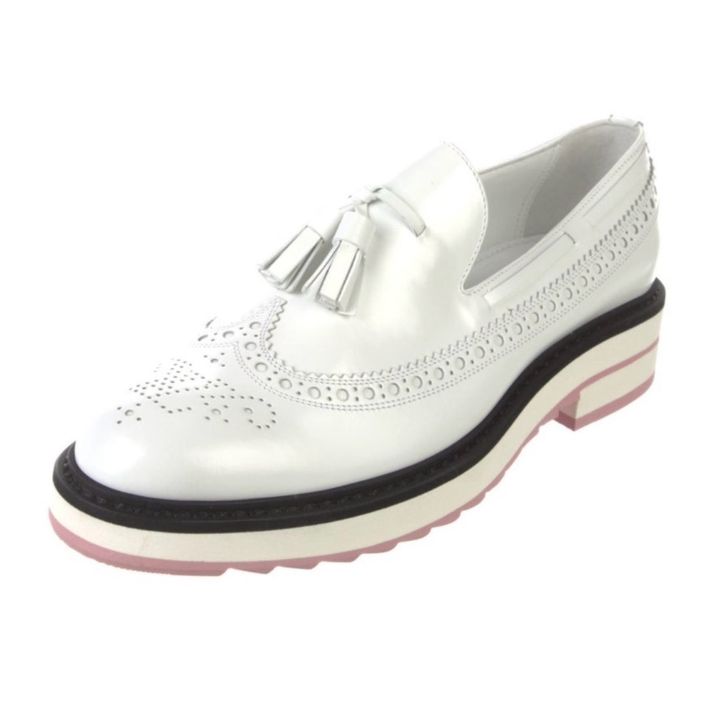💋NEW💋Louis Vuitton White Tassel Loafers - Picture 4 of 6